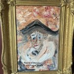 Aschermittwoch 400 € mit Rahmen 48x36 cm